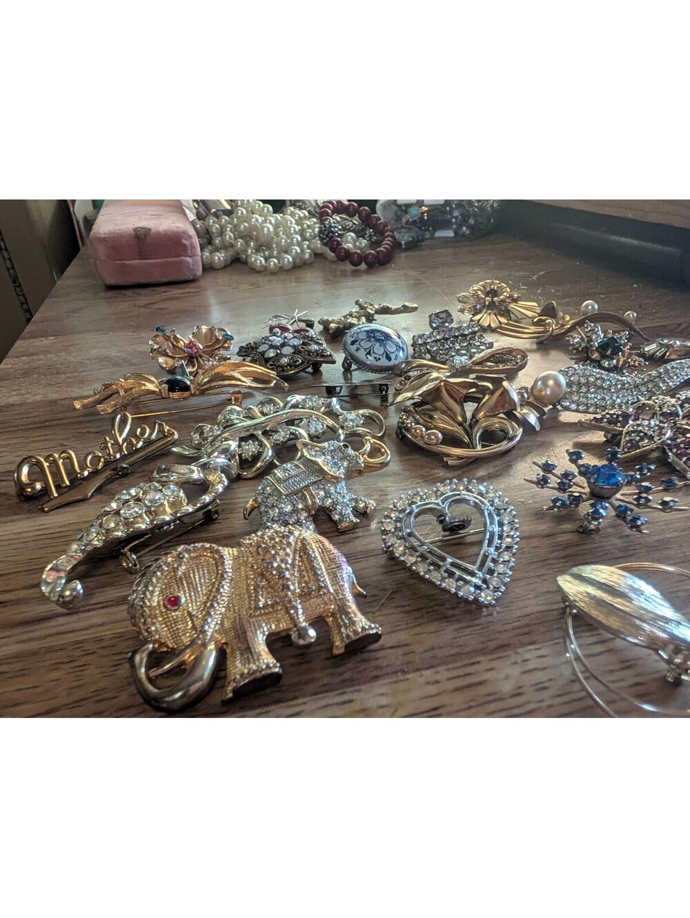 Assorted Women's Vintage modern Brooches Collection Gold Filled,Signed, Sterling